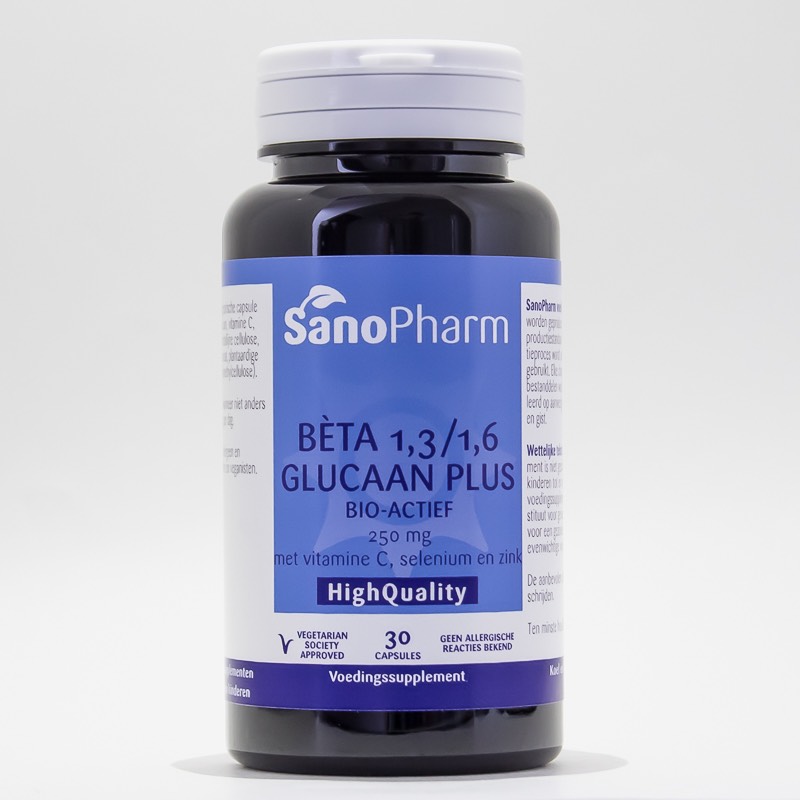 Betaglucaan plus 250 mg 30 stuks Sanopharm