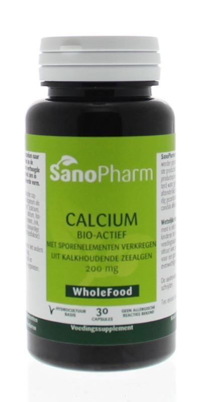 Calcium 200 mg wholefood 30 capsules Sanopharm