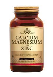 Calcium Magnesium plus Zinc 100 stuks Solgar