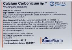 Calcium carbonicum N similiaplex 100 tabletten Pascoe