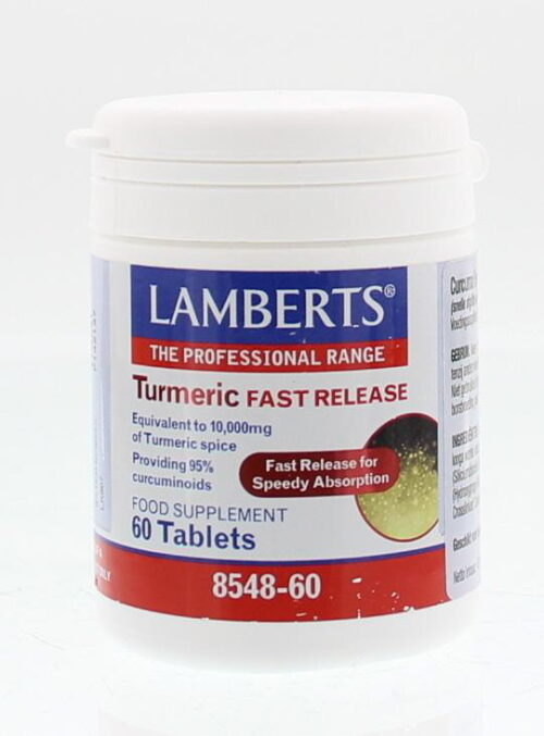 Curcuma fast release (Turmeric) 60 tabletten Lamberts