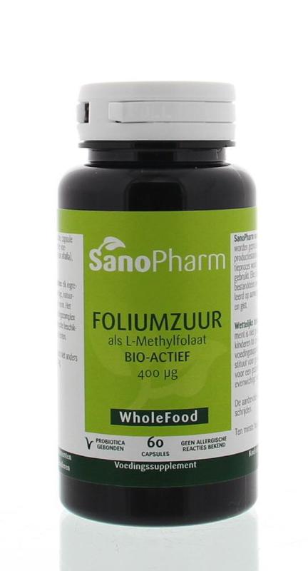 Foliumzuur 400 mcg 60 capsules Sanopharm