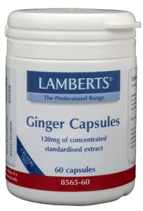 Gember (ginger) 60 vegi-caps Lamberts