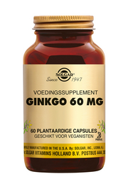 Ginkgo 60 mg 60 stuks Solgar