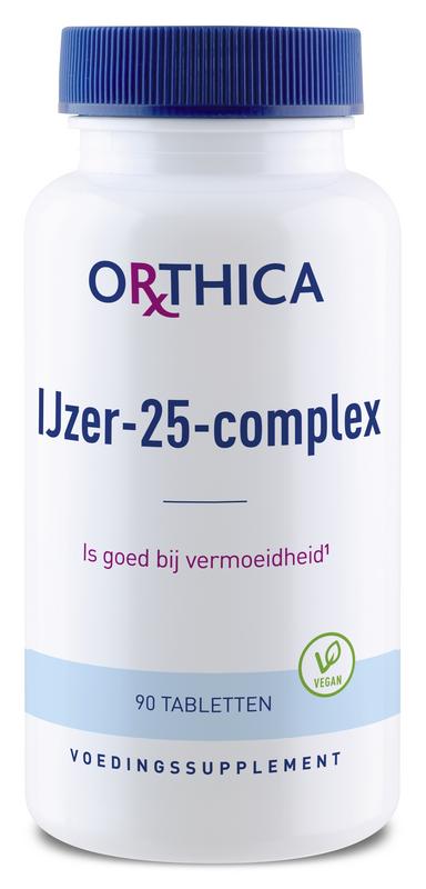 IJzer 25 complex 90 tabletten Orthica