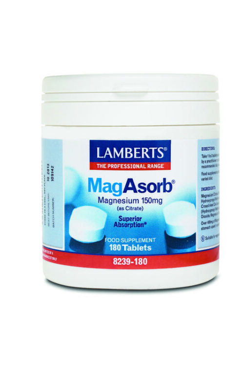 MagAsorb (magnesium citraat) 150 mg 180 tabletten Lamberts