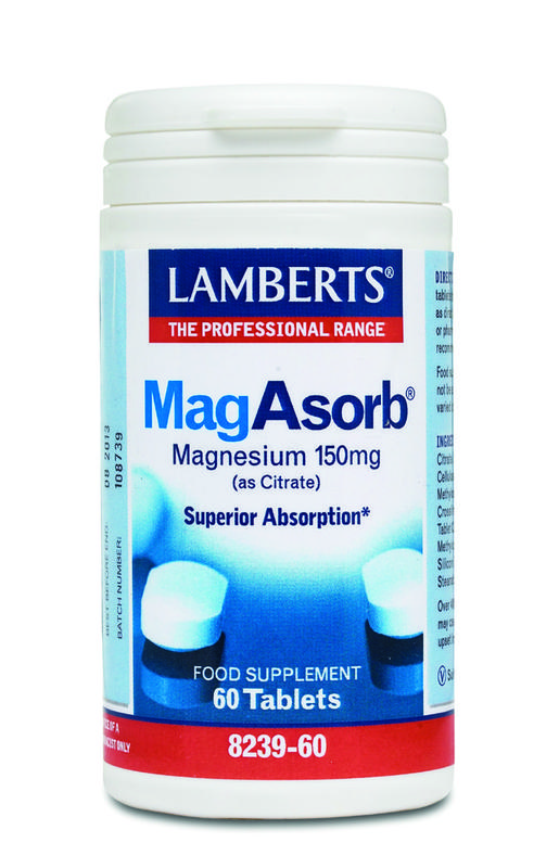 MagAsorb (magnesium citraat) 150 mg 60 tabletten Lamberts