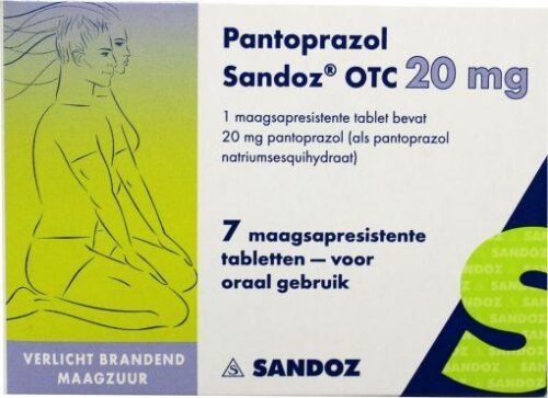 Pantoprazol 20 mg 7 stuks Sandoz