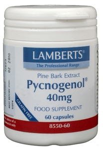 Pijnboombast extract (Pycnogenol 40 mg) 60 vegi-caps Lamberts