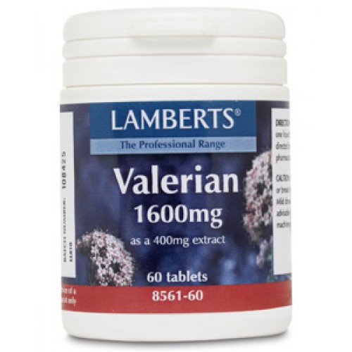 Valeriaan 1600 mg 60 tabletten Lamberts