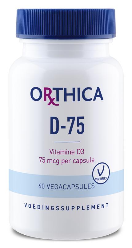 Vit D-75 60 capsules Orthica