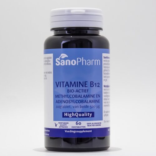 Vitamine B12 methyl adenosylcobalamine 500mcg 60 zuigtabletten Sanopharm