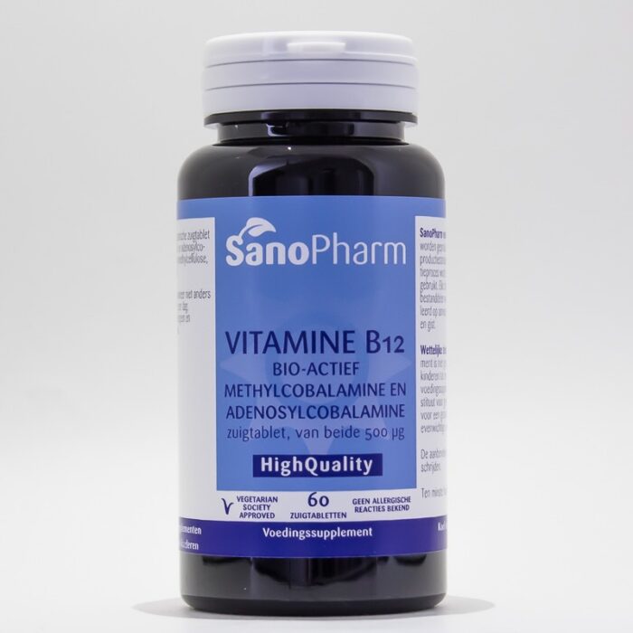 Vitamine B12 methyl adenosylcobalamine 500mcg 60 zuigtabletten Sanopharm