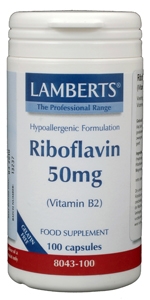 Vitamine B2 50 mg (riboflavine) 100 vegi-caps Lamberts