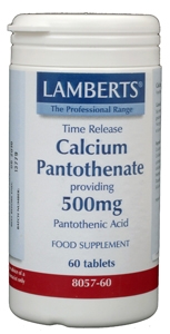 Vitamine B5 (calcium pantothenaat) time release 60 tabletten Lamberts