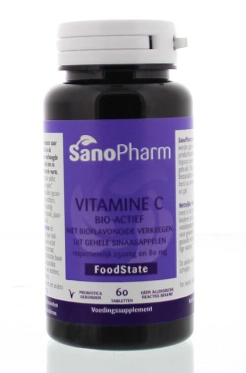 Vitamine C 250 mg & bioflavonoiden 80 mg 60 tabletten Sanopharm