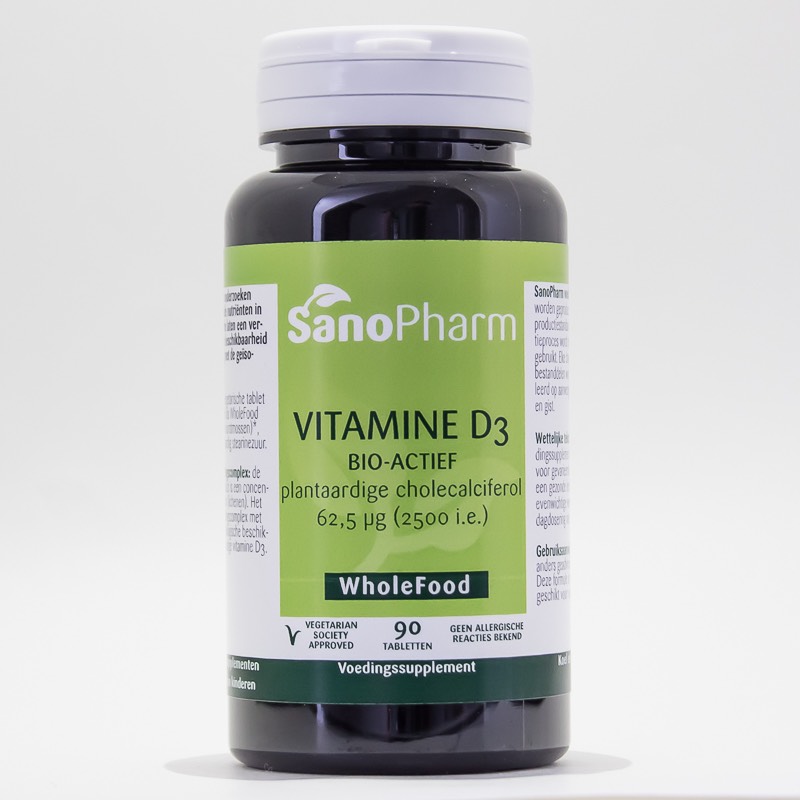 Vitamine D3 62.5 mcg 2500IE 90 tabletten Sanopharm