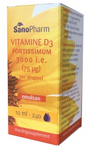 Vitamine D3 fortissimum Emulsan 10 ml Sanopharm