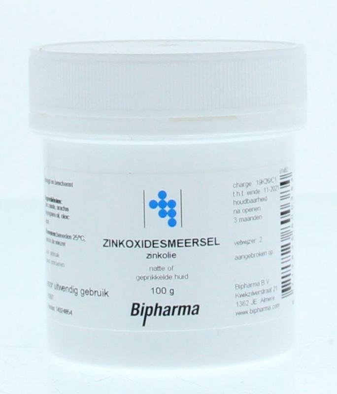 Zinkoxidesmeersel zinkolie 100 gram Bipharma