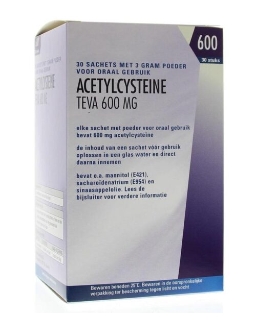 Acetylcysteine 600 mg 30 sachets Teva