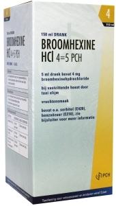Broomhexine HCL 4mg/ml = 0.8 mg 150 ml Teva