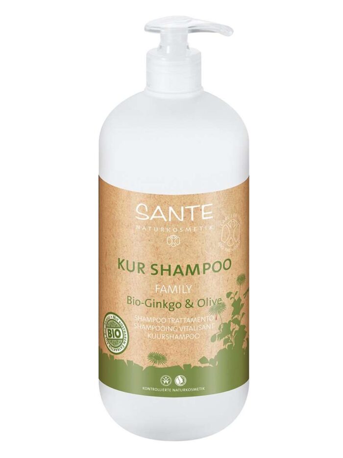 Family bio ginkgo olijf shampoo BDIH 950 ml Sante