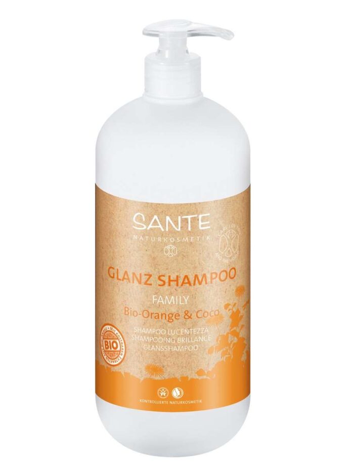 Family bio sinaasappel kokos shampoo BDIH 500 ml Sante