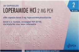 Loperamide HCL 2 mg 20 capsules Pharmachemie