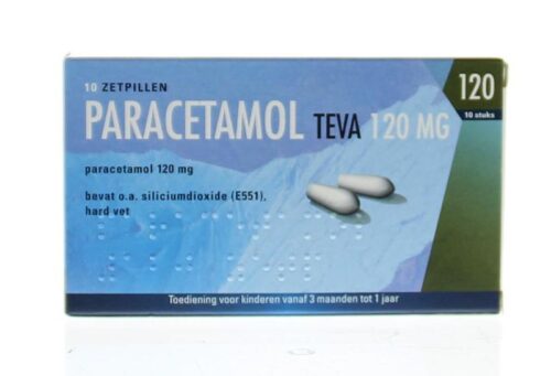 Paracetamol 120 mg 10 zetpillen Pharmachemie
