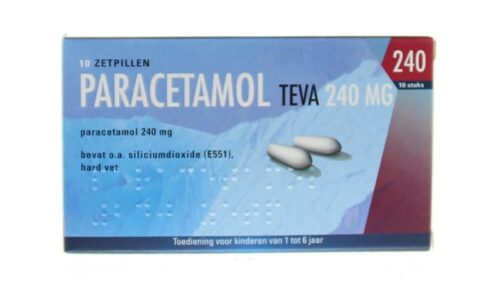 Paracetamol 240 mg 10 zetpillen Pharmachemie