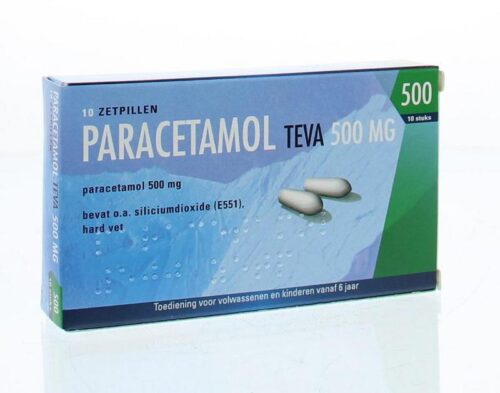 Paracetamol 500 mg 10 zetpillen Pharmachemie