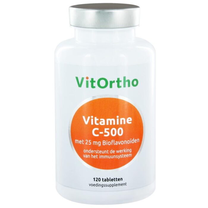Vitamine C-500 met 25 mg bioflavonoiden 120 tabletten Vitortho