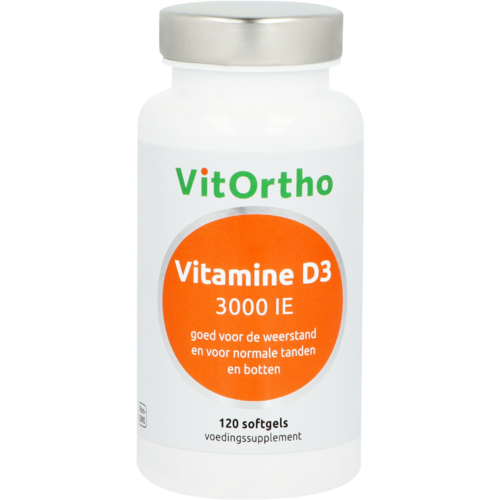 Vitamine D3 3000IE 120 softgels Vitortho