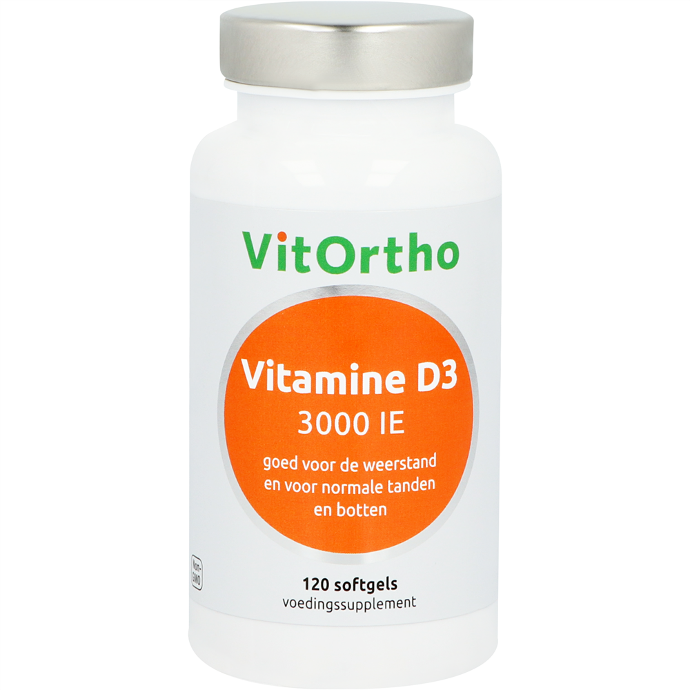 Vitamine D3 3000IE 120 softgels Vitortho