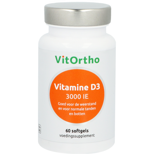 Vitamine D3 3000IE 60 softgels Vitortho