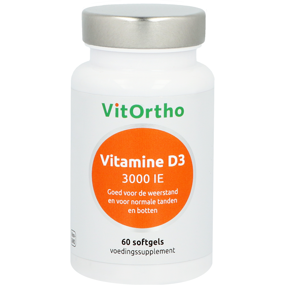 Vitamine D3 3000IE 60 softgels Vitortho