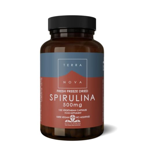 Spirulina 500 mg 100 capsules Terranova