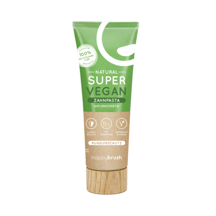 Super Vegan tandpasta 75ml HappyBrush