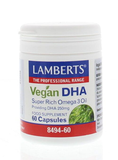 Vegan DHA 250 mg 60 capsulles Lamberts