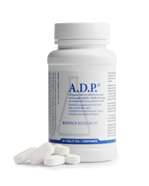 ADP Oregano emulsie time released 60 tabletten Biotics