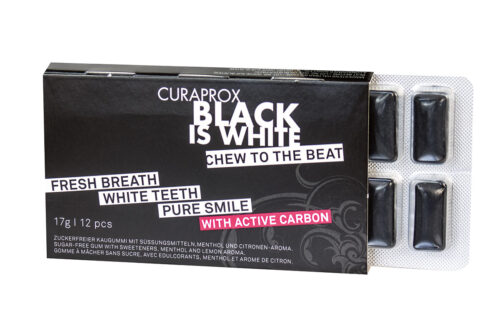 Black is white kauwgom 12 stuks Curaprox