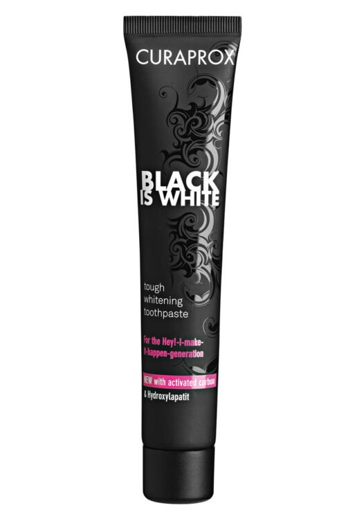 Black is white tandpasta whitening 90 ml Curaprox