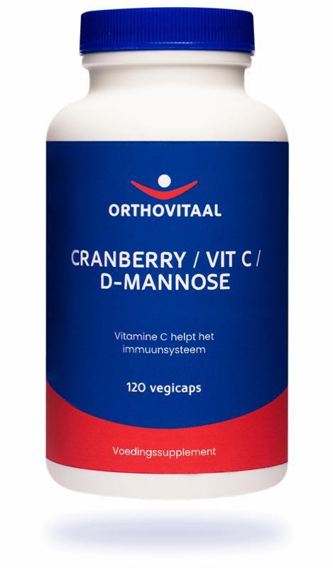 Cranberry + d-mannose 120 v-capsules Orthovitaal