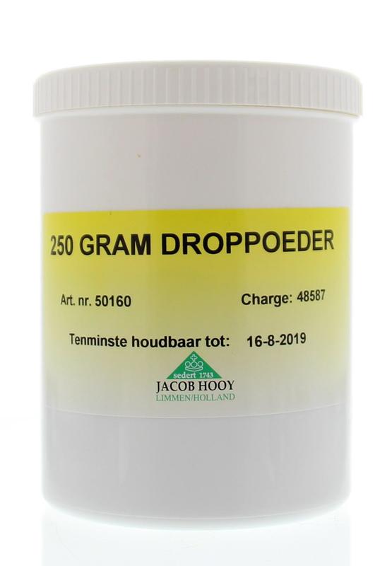 Droppoeder pot 250 gram Jacob Hooy