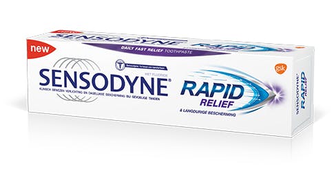 Tandpasta rapid relief 75 ml Sensodyne