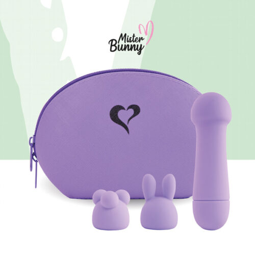 Mister Bunny massage vibrator 2 caps paars Feelztoys