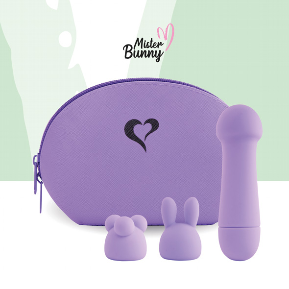 Mister Bunny massage vibrator 2 caps paars Feelztoys