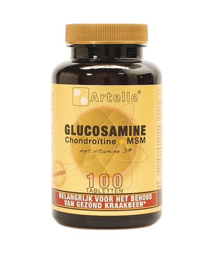 Glucosamine met chondroitine msm 100 tabletten Artelle
