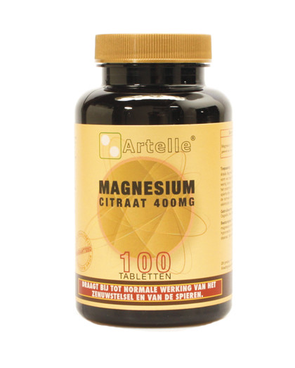 Subjectief Leed schaal Magnesium citraat elementair 100 tabletten Artelle ⋆ Bik & Bik NL