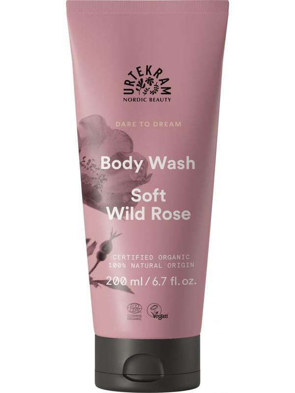 Bodywash soft wild rose 200 ml Urtekram